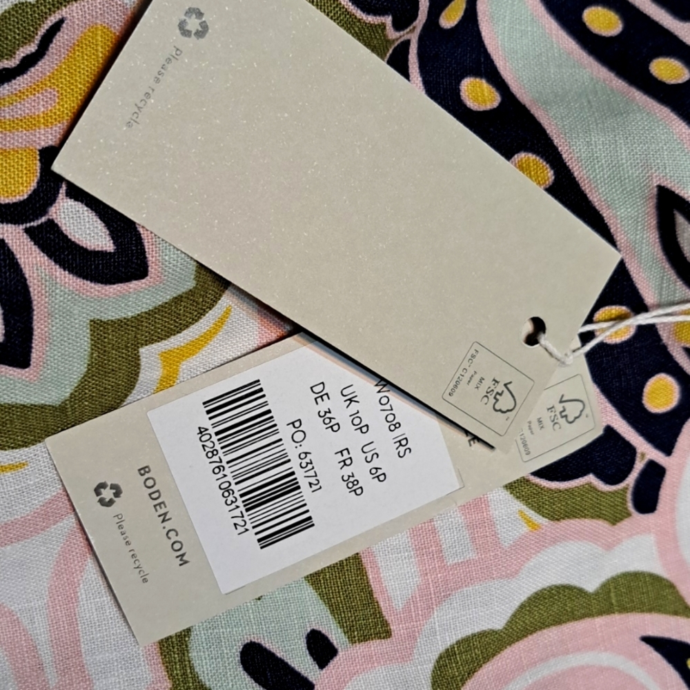 NWT Boden Linen Dress